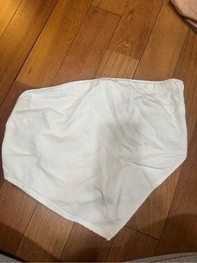 Zara White Strapless Bandeau Top
